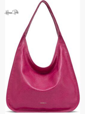 PU Leather Hobo Purse, Tote Handbag for Work and Travel
